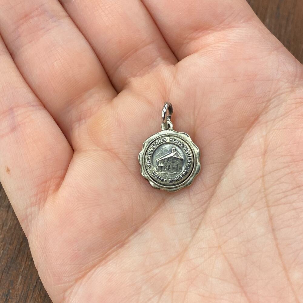 Vintage Bates & Klinke 925 Sterling Silver "Valley Forge" House Pendant Charm